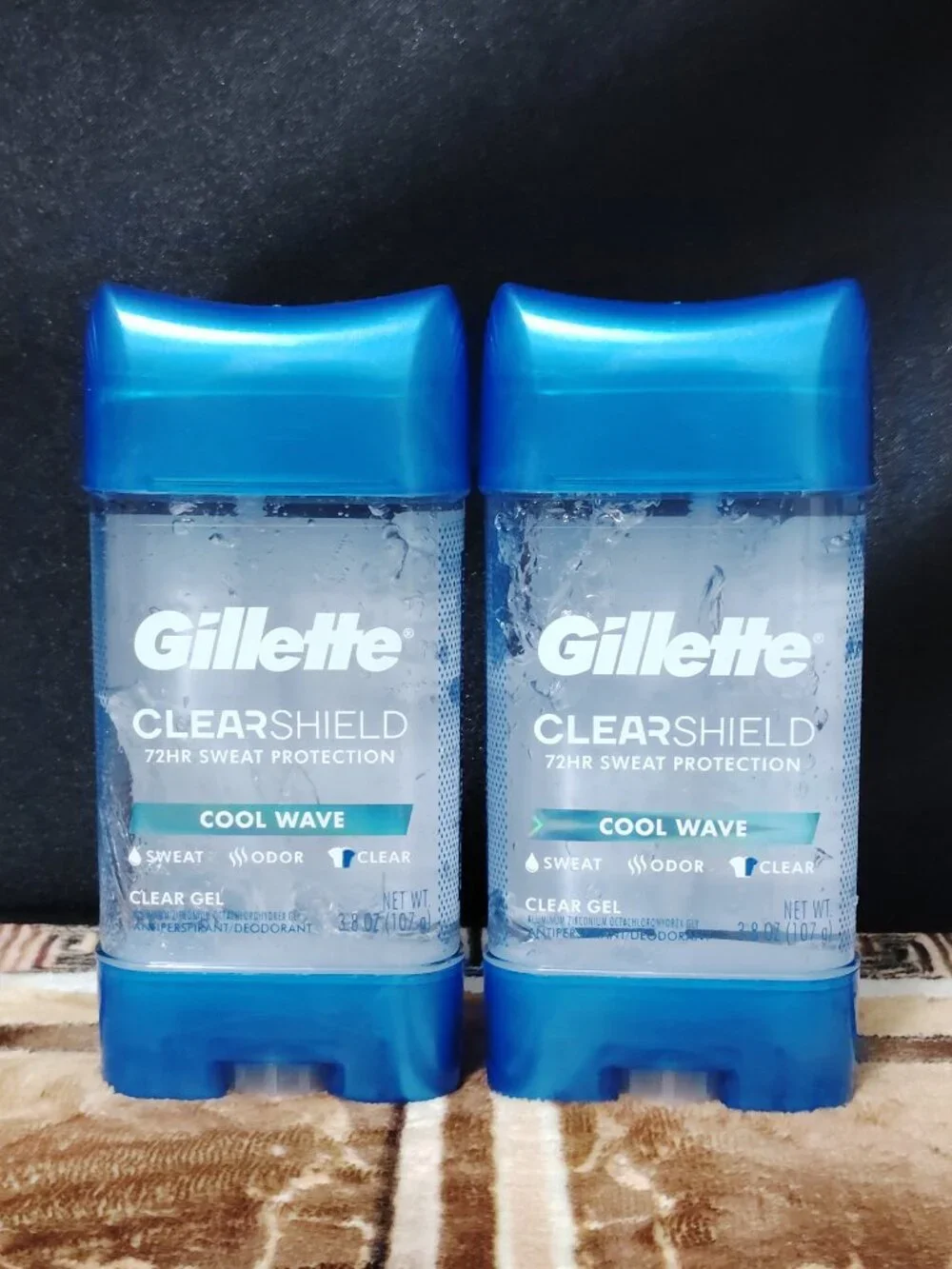 Gillette Anti-Perspirant Deodorant Clear Gel, Cool Wave 3.8 oz (Pack of 2)